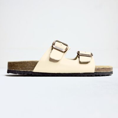 ROCCO Toffee Cream Two Strap Sandal