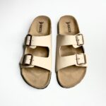 ROCCO Toffee Cream Two Strap Sandal