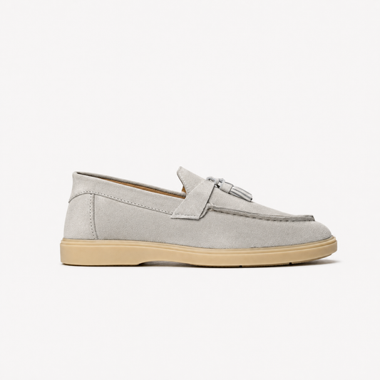 ROCCO Amalfi Tassel Loafer Stone Grey