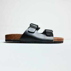 ROCCO Black Two Strap Sandal